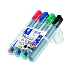 Lumocolor flipover marker 356 B WP4, 4 farver